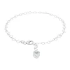 Enkelbandjes>amor Enkelband Voor Dames, 925 Sterling Zilver, Zirkonia Synth. | Hart