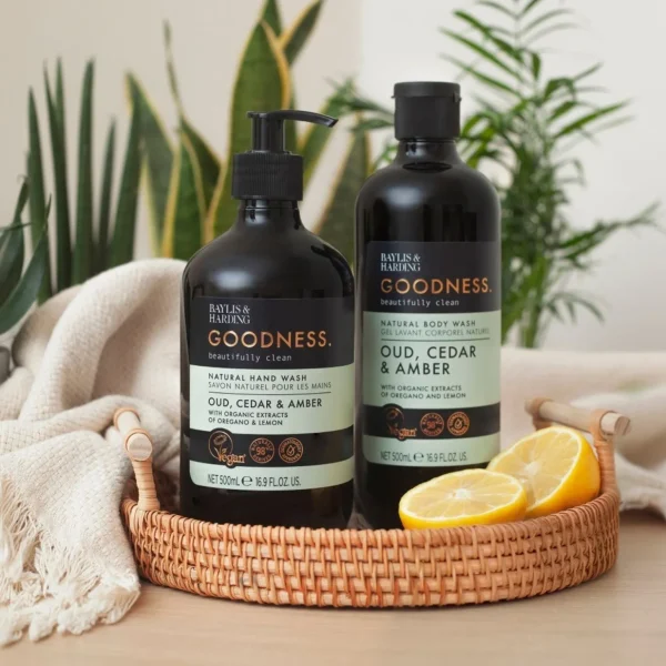 Handzeep>Baylis and Harding Baylis En Harding Goodness Body Wash Oud, Ceder & Amber