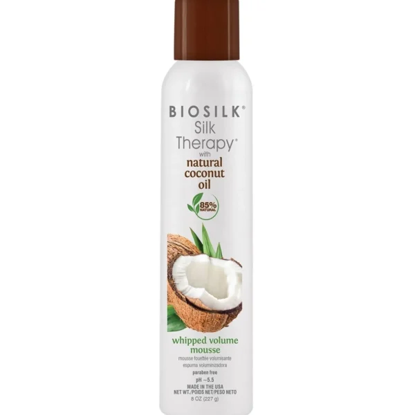 Mousse>Biosilk Silk Therapy Zijdetherapie Met Natuurlijke Kokosolie, Opgeklopte Volumemousse