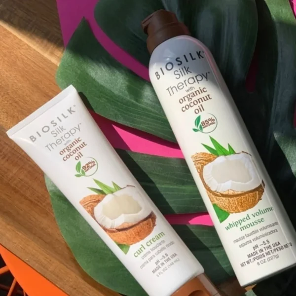Mousse>Biosilk Silk Therapy Zijdetherapie Met Natuurlijke Kokosolie, Opgeklopte Volumemousse