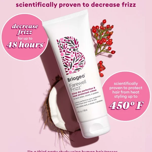 Hittebescherming>Briogeo Farewell Frizz Fohn Perfection & Heat Protectant Creme
