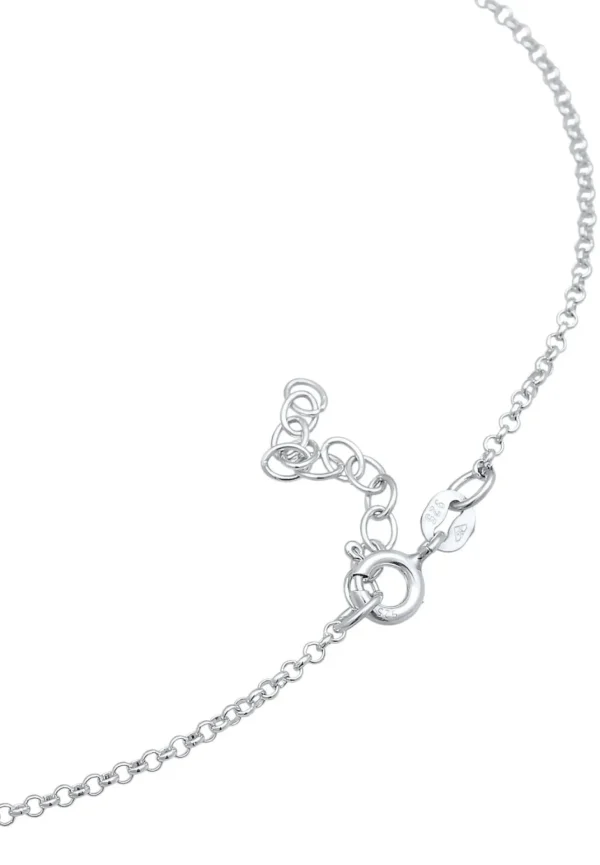 Enkelbandjes>Elli Dames Enkelbandje Hanger Bloem Eenvoudig Met Kristallen In 925 Sterling Zilver