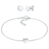 Sieraden Sets>Elli Dames Hart Hanger Stud Oorbellen Basis In 925 Sterling Zilver