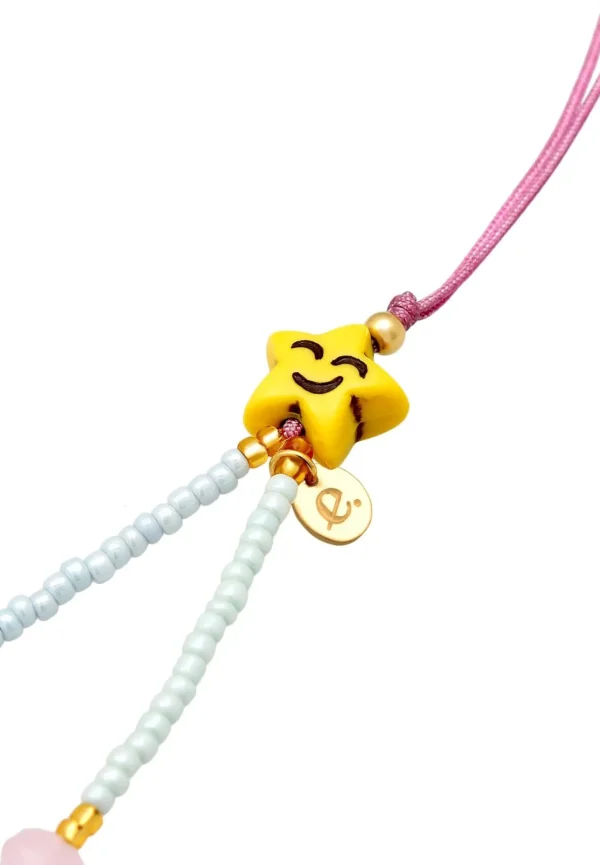 Accessoires>Elli Telefoonketting Kralen Kleurrijk In 925 Sterling Zilver Verguld