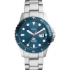 Herenhorloges>Fossil Herenhorloge Edelstaal