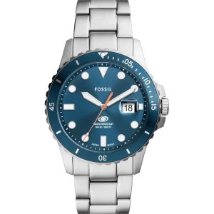 Herenhorloges>Fossil Herenhorloge Edelstaal