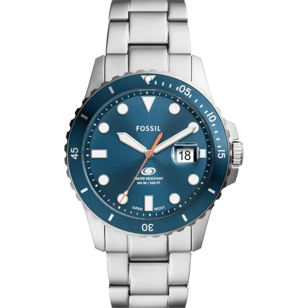 Herenhorloges>Fossil Herenhorloge Edelstaal