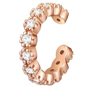 Ear Cuffs>Glanzstücke München Glanzstucke Munchen Zilveren Oor Manchet Sterling Zilver Zirkonia In Rosegoud