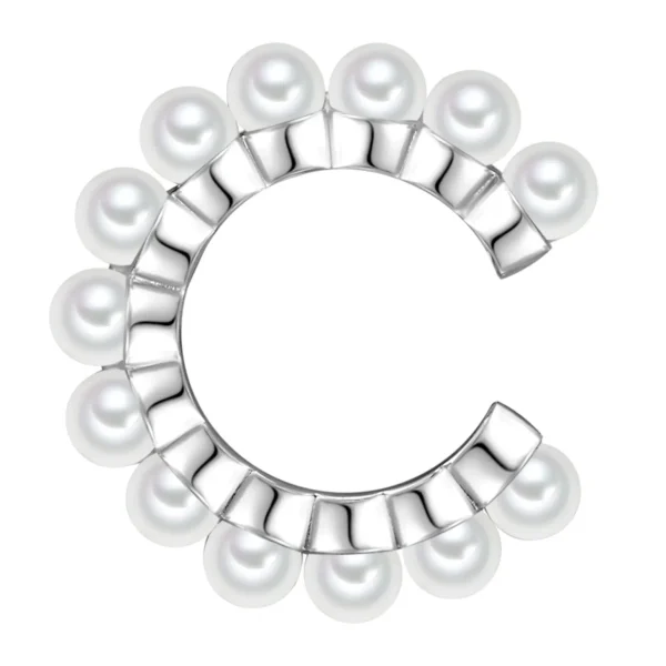 Ear Cuffs>Glanzstücke München Glanzstucke Munchen Zilveren Oor Manchet Sterling Zilver Schelpparels In Zilver