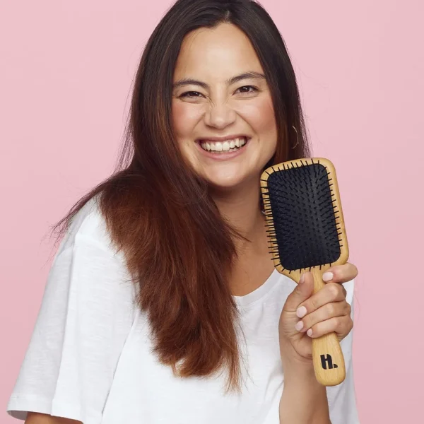 Houten Borstels>Hairlust Bamboe Peddelborstel