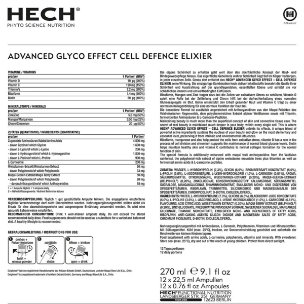 Mooie Huid>HECH Geavanceerde Glyco-Effect Celverdedigingselixer