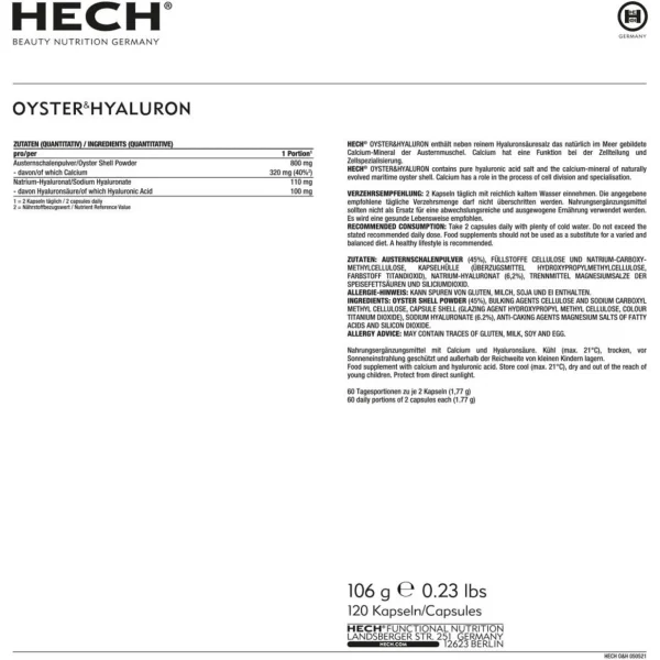 Mooie Huid>HECH Oester + Hyaluron