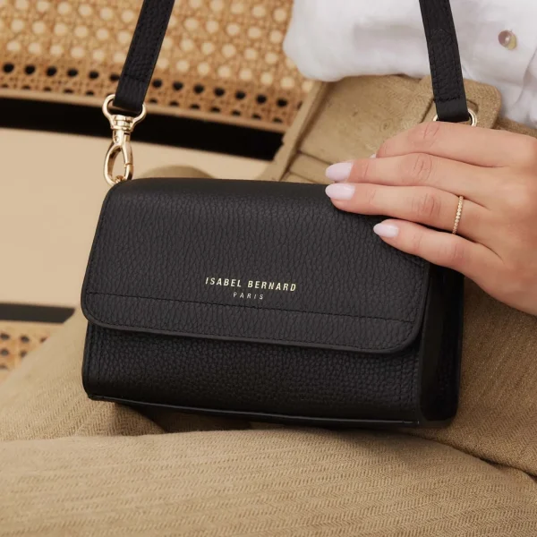Sieraden Sets>Isabel Bernard Cadeau D'Isabel Dames Crossbody Tas Leer - Zwart