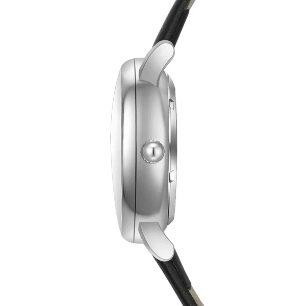 Herenhorloges>Joh. Rothmann Zelfopwindend Horloge Classic In Zilver Echt Leer In Zwart
