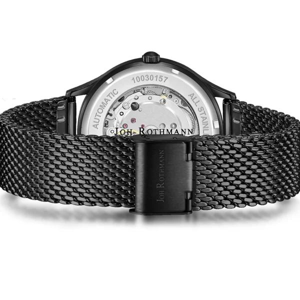 Herenhorloges>Joh. Rothmann Zelfopwindend Horloge Modern I. In Zwart Edelstaal In Zwart
