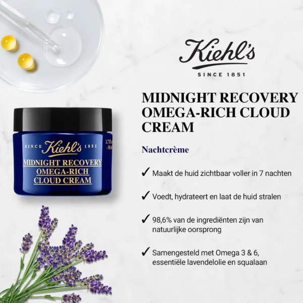 Nachtcreme>Kiehl’s Kiehl'S Midnight Recovery Omega Rijke Wolkencreme