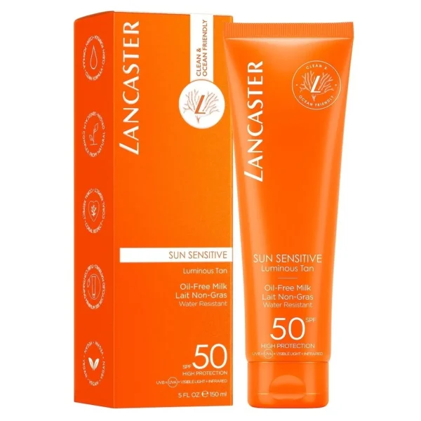 Zonbescherming>Lancaster Sun Care Zongevoelige Olievrije Melk Spf50