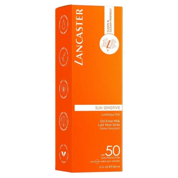Zonbescherming>Lancaster Sun Care Zongevoelige Olievrije Melk Spf50