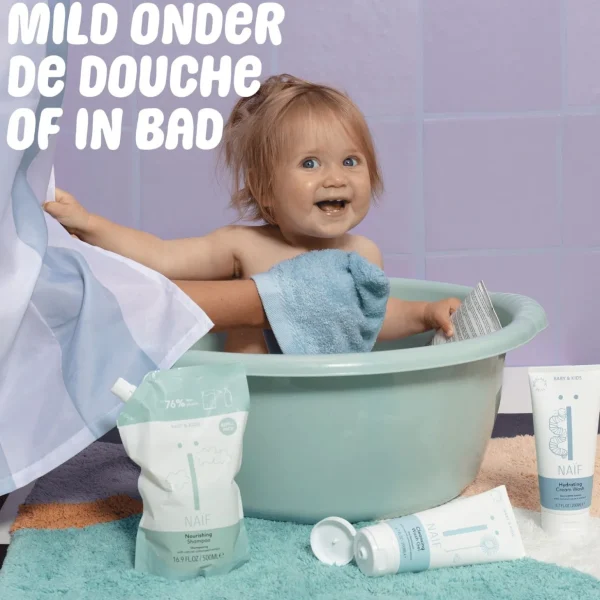 Baby Douchegel & Zeep>Naif Reinigende Wasgel Voor Baby & Kids Navulverpakking