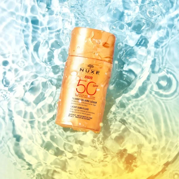 Zon Bescherming>NUXE Sun Light Sun Fluid Hoge Bescherming Spf50 Gezicht