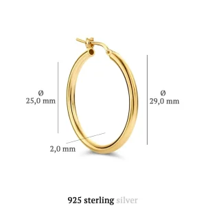 Oorringen>Parte Di Me Bibbiena Poppi Dames Oorringen/Oorbellen Gouden Plating/Zilver - Goud