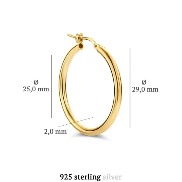 Oorringen>Parte Di Me Bibbiena Poppi Dames Oorringen/Oorbellen Gouden Plating/Zilver - Goud