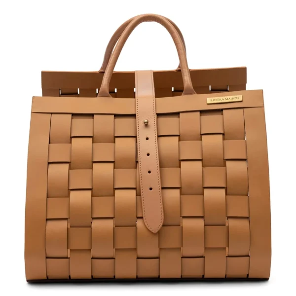 Opbergers>Riviera Maison Florence Leather Opbergmand