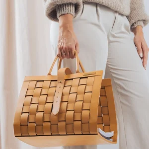Opbergers>Riviera Maison Florence Leather Opbergmand