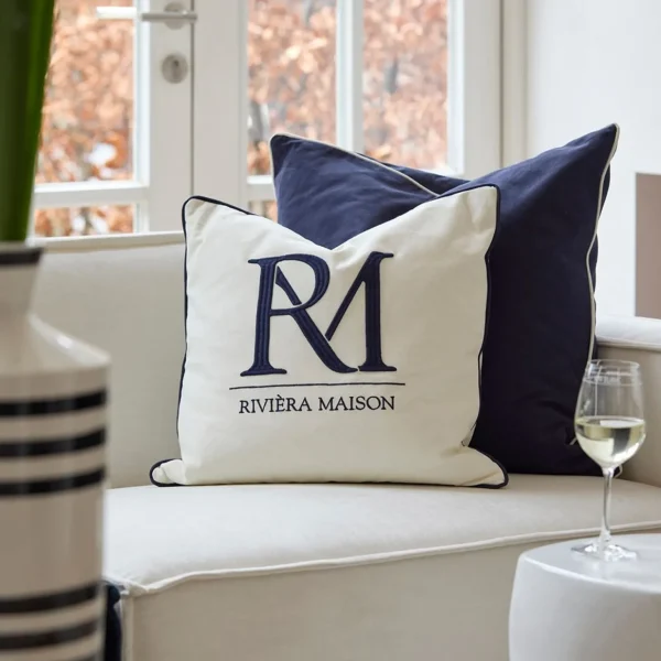 Sierkussens>Riviera Maison Rm Monogram Kussenhoes