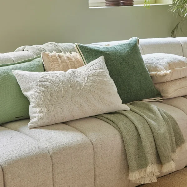 Keukentextiel>Riviera Maison Rm Seafoam Fringes Plaid