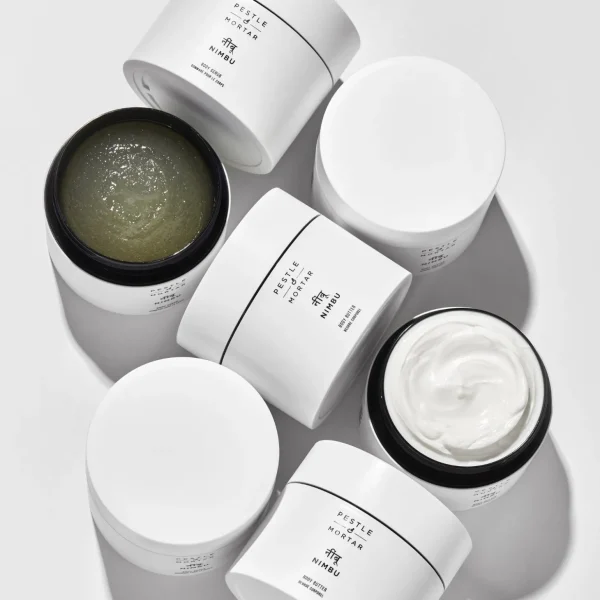 Voetscrub>Pestle & Mortar Stamper En Vijzel Nimbu Body Scrub