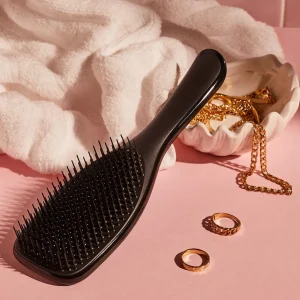 Platte En Paddle Borstels>Tangle Teezer Wet Detangler Groot Zwart Glans
