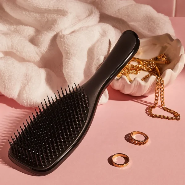 Platte En Paddle Borstels>Tangle Teezer Wet Detangler Groot Zwart Glans