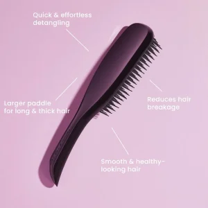 Platte En Paddle Borstels>Tangle Teezer Wet Detangler Groot Zwart Glans