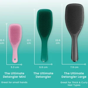 Platte En Paddle Borstels>Tangle Teezer Wet Detangler Groot Zwart Glans