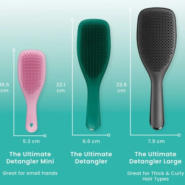 Platte En Paddle Borstels>Tangle Teezer Wet Detangler Groot Zwart Glans