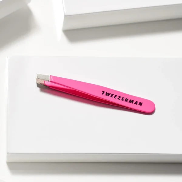 Pincetten>Tweezerman Mini Slant Tweezer Neon Pink