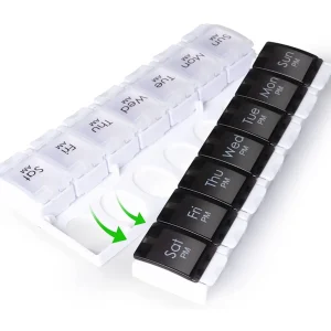 Tasaccessoires>UNIQ Tablet Box / Doses Box Gedurende 7 Dagen (Ochtend / Avond)