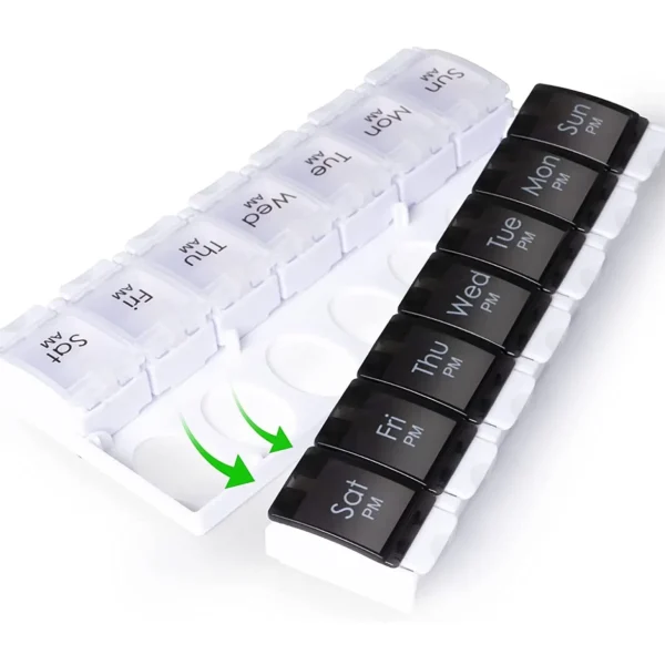 Tasaccessoires>UNIQ Tablet Box / Doses Box Gedurende 7 Dagen (Ochtend / Avond)