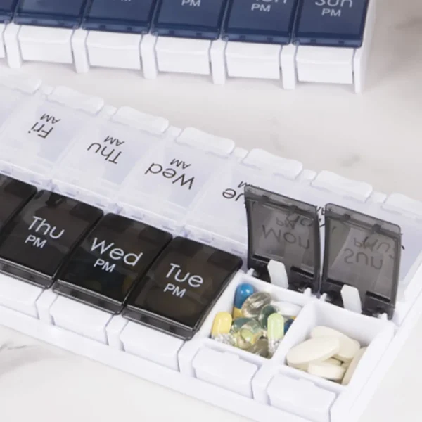 Tasaccessoires>UNIQ Tablet Box / Doses Box Gedurende 7 Dagen (Ochtend / Avond)