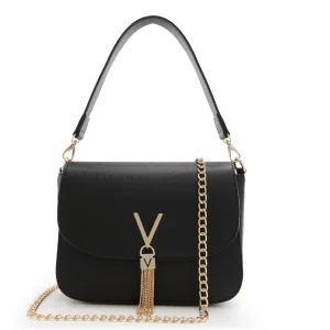 Handtassen>Valentino Bags Divina Dames Crossbodytassen/Handtassen Faux Leeg - Zwart