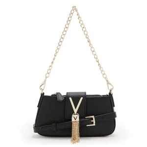 Handtassen>Valentino Bags Divina Dames Crossbodytassen/Handtassen Faux Leeg - Zwart