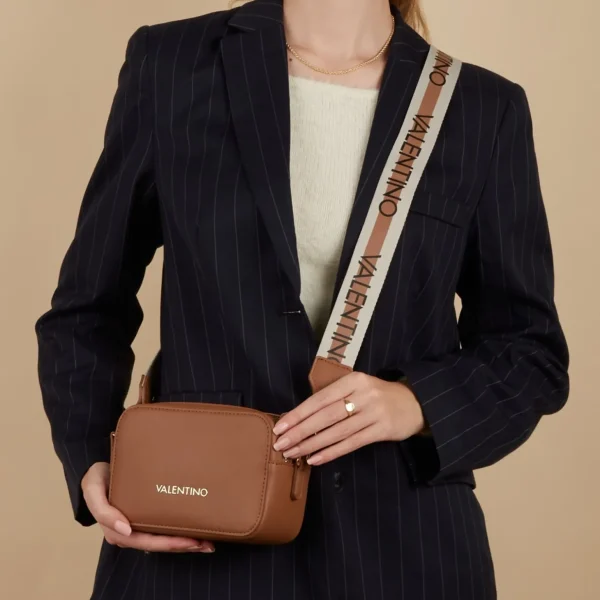 Laptoptassen>Valentino Bags Zero Dames Crossbody Tas Kunstleer - Bruin