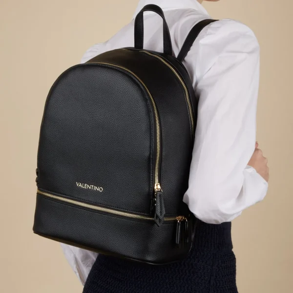 Rugzakken>Valentino Bags Brixton Dames Rugzak Kunstleer - Zwart