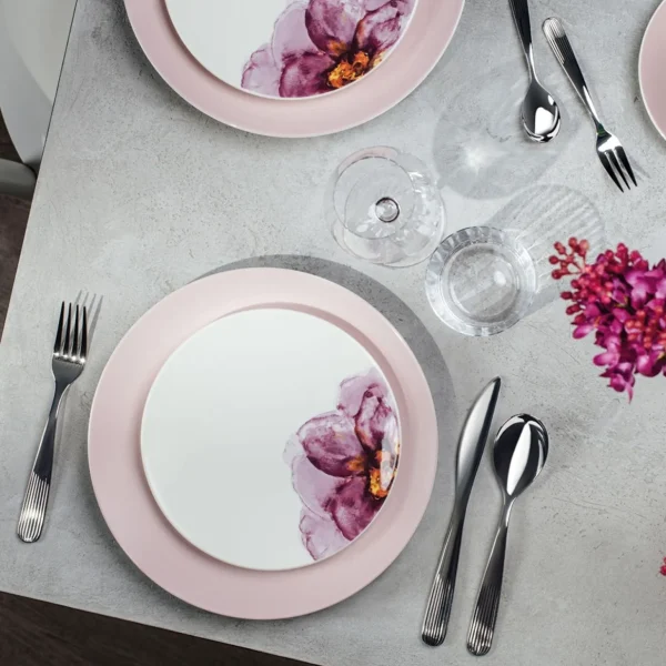Bestek>Villeroy & Boch Bestekcassette 24-Dlg Rozentuin